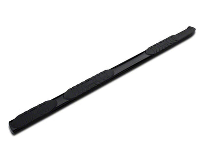 Barricade 5-Inch Oval Bent End Wheel to Wheel Side Step Bars; Black (15-25 F-150 SuperCab, SuperCrew)