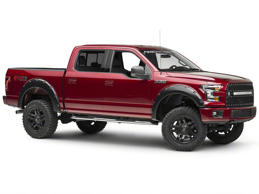 Barricade 4-Inch Oval 90 Degree Bent End Side Step Bars; Stainless Steel (15-25 F-150)