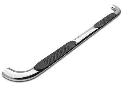 Barricade 4-Inch Oval 90 Degree Bent End Side Step Bars; Stainless Steel (15-25 F-150)