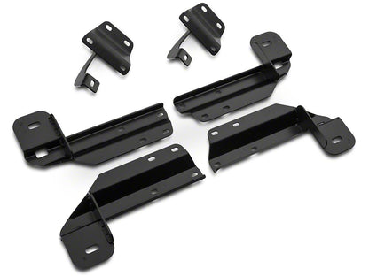 Barricade 4-Inch Oval 90 Degree Bent End Side Step Bars; Stainless Steel (15-25 F-150)