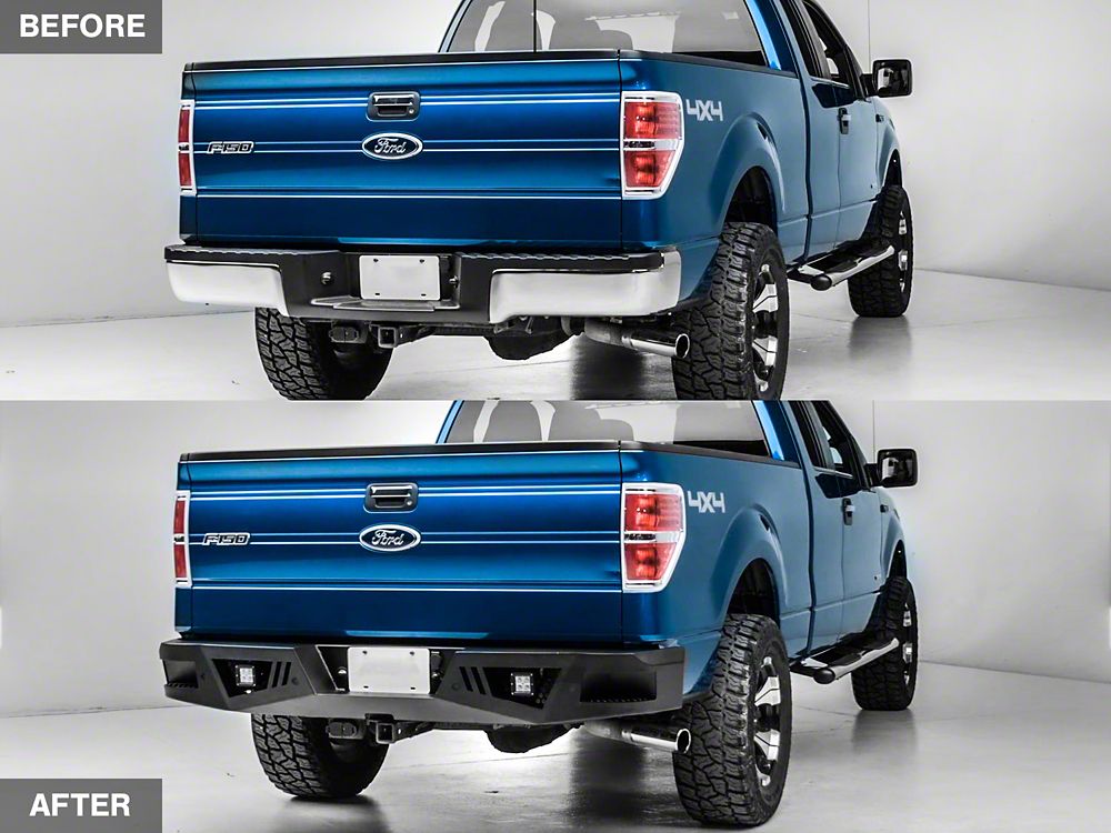 Barricade Extreme HD Rear Bumper with LED Fog Lights (06-14 F-150)