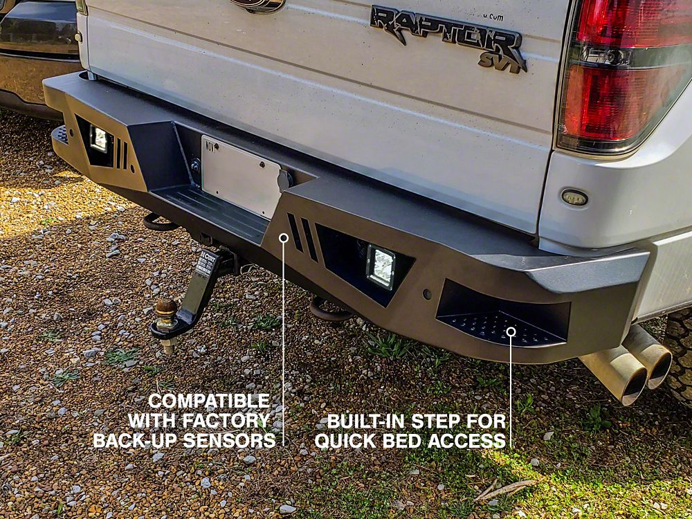 Barricade Extreme HD Rear Bumper with LED Fog Lights (06-14 F-150)