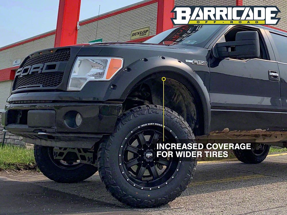 Barricade Aggressive Molded Fender Flares (09-14 F-150 Styleside, Excluding Raptor)