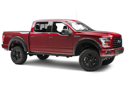 Barricade Aluminum Running Boards; Black (15-25 F-150 SuperCab, SuperCrew)