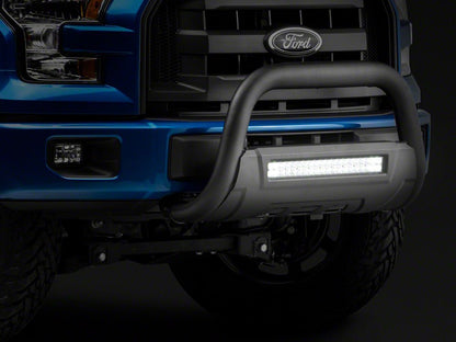 Barricade HD Bull Bar with Skid Plate and 20-Inch Dual-Row LED Light Bar; Textured Black (04-25 F-150, Excluding Raptor)