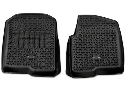 Barricade Front Floor Mats; Black (04-08 F-150)