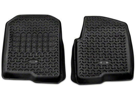 Barricade Front Floor Mats; Black (04-08 F-150)