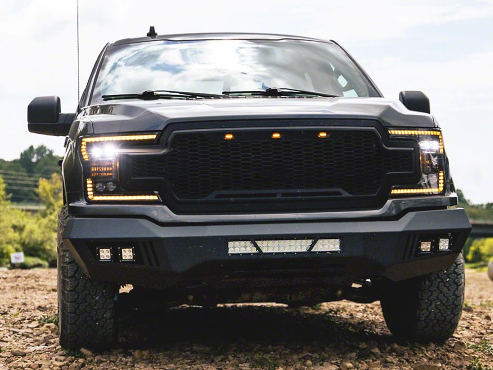Barricade Extreme HD Front Bumper with LED Light Bar, Fog and Spot Lights (18-20 F-150, Excluding Raptor)