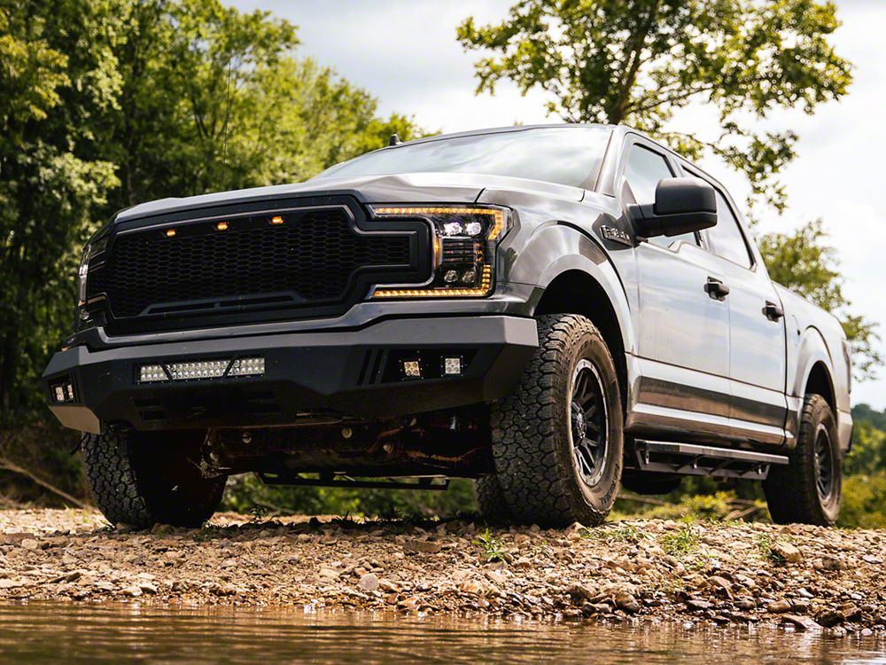 Barricade Extreme HD Front Bumper with LED Light Bar, Fog and Spot Lights (18-20 F-150, Excluding Raptor)