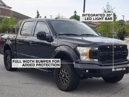 Barricade Extreme HD Front Bumper with LED Light Bar, Fog and Spot Lights (18-20 F-150, Excluding Raptor)
