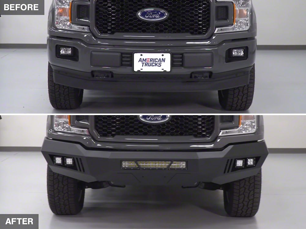 Barricade Extreme HD Front Bumper with LED Light Bar, Fog and Spot Lights (18-20 F-150, Excluding Raptor)