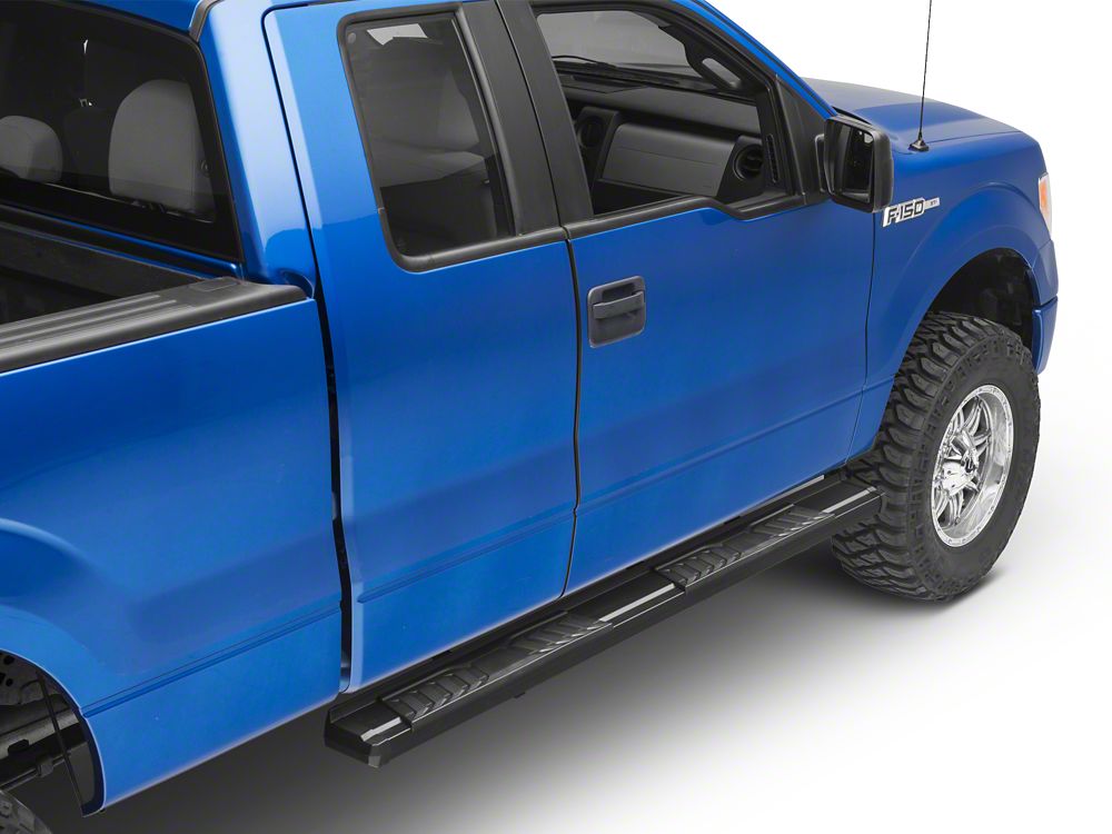 Barricade S6 Running Boards; Black (09-14 F-150 SuperCab, SuperCrew)