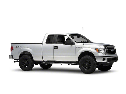 Barricade 4-Inch Flat Oval Running Boards; Stainless Steel (04-14 F-150 SuperCab)