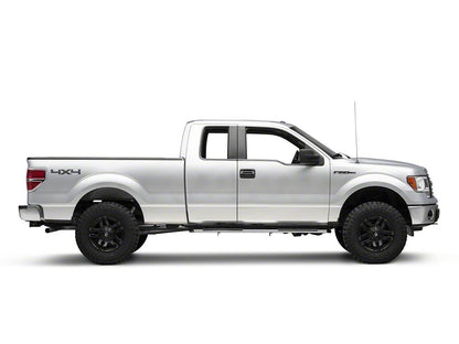 Barricade 4-Inch Flat Oval Running Boards; Stainless Steel (04-14 F-150 SuperCab)