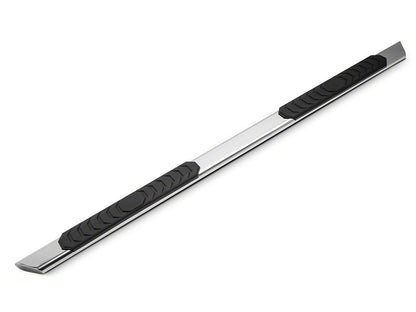 Barricade 4-Inch Flat Oval Running Boards; Stainless Steel (15-25 F-150 SuperCab)