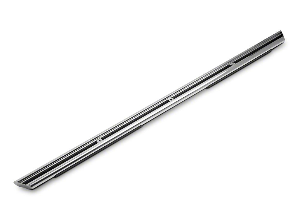Barricade 4-Inch Flat Oval Running Boards; Stainless Steel (15-25 F-150 SuperCab)