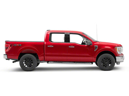 Barricade E-Series 3-Inch Side Step Bars with 90 Degree Bent Ends; Stainless Steel (15-25 F-150 SuperCrew)