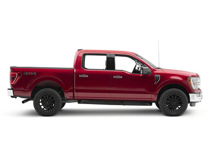 Barricade E-Series 3-Inch Side Step Bars with 90 Degree Bent Ends; Black (15-25 F-150 SuperCrew)