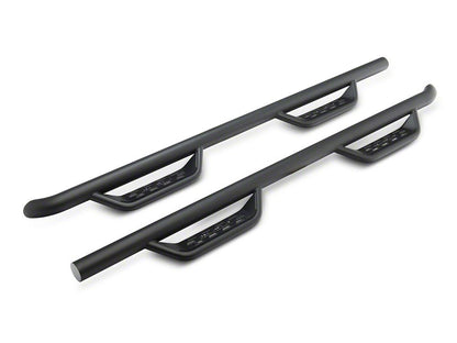 Barricade Tubular Drop Steps; Fine Textured Black Finish (15-25 F-150 SuperCrew)