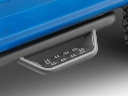 Barricade Tubular Drop Steps; Fine Textured Black Finish (15-25 F-150 SuperCab)