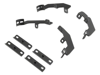 Barricade Tubular Drop Steps; Fine Textured Black Finish (15-25 F-150 SuperCab)