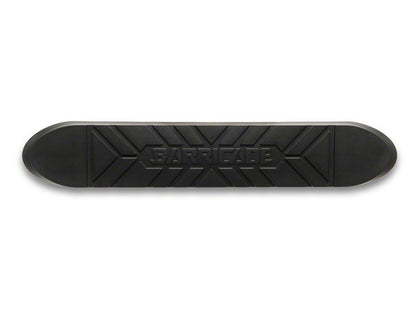 Barricade Replacement Step Pad with Barricade Logo for 4-Inch Tubular Oval Straight End Side Step Bars Only; 21.70-Inch x 4-Inch