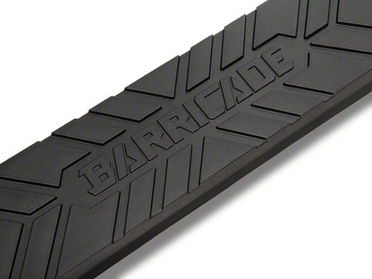 Barricade Replacement Step Pad with Barricade Logo for 4-Inch Tubular Oval Straight End Side Step Bars Only; 21.70-Inch x 4-Inch