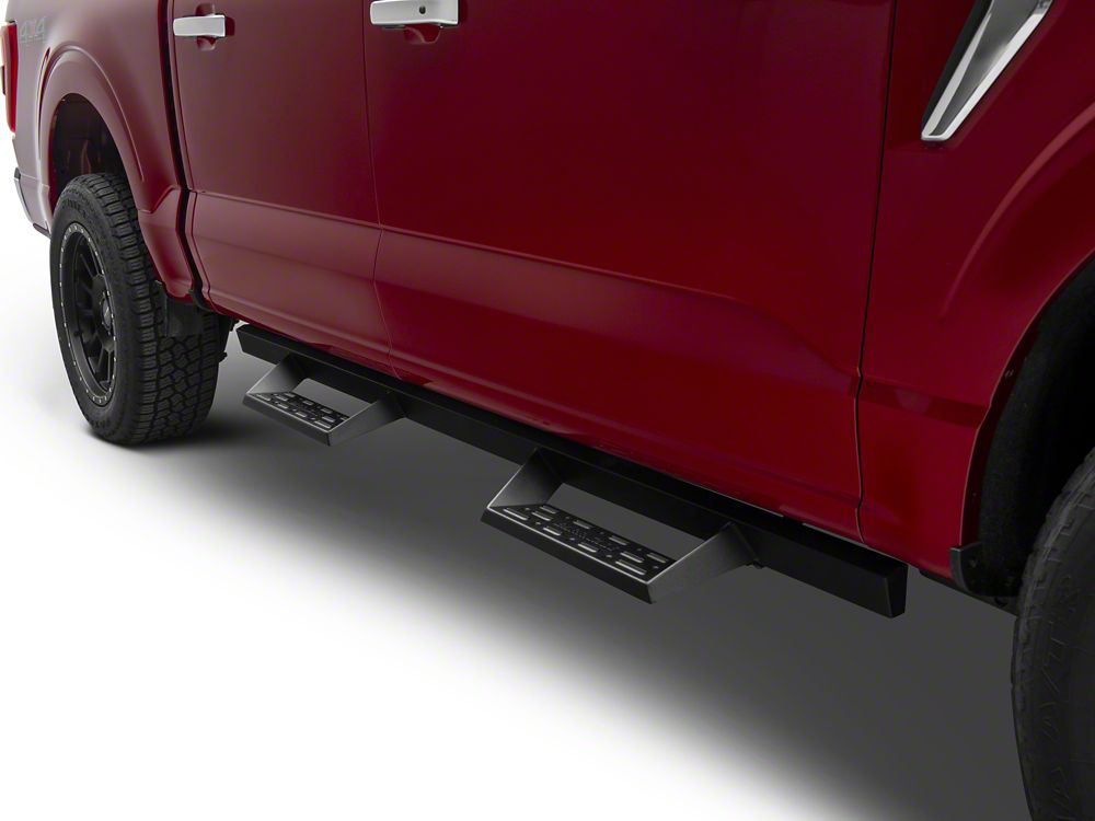 Barricade Canyon Drop Steps; Textured Black (15-25 F-150 SuperCrew)