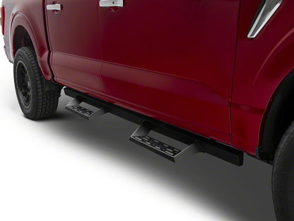 Barricade Canyon Drop Steps; Textured Black (15-25 F-150 SuperCrew)