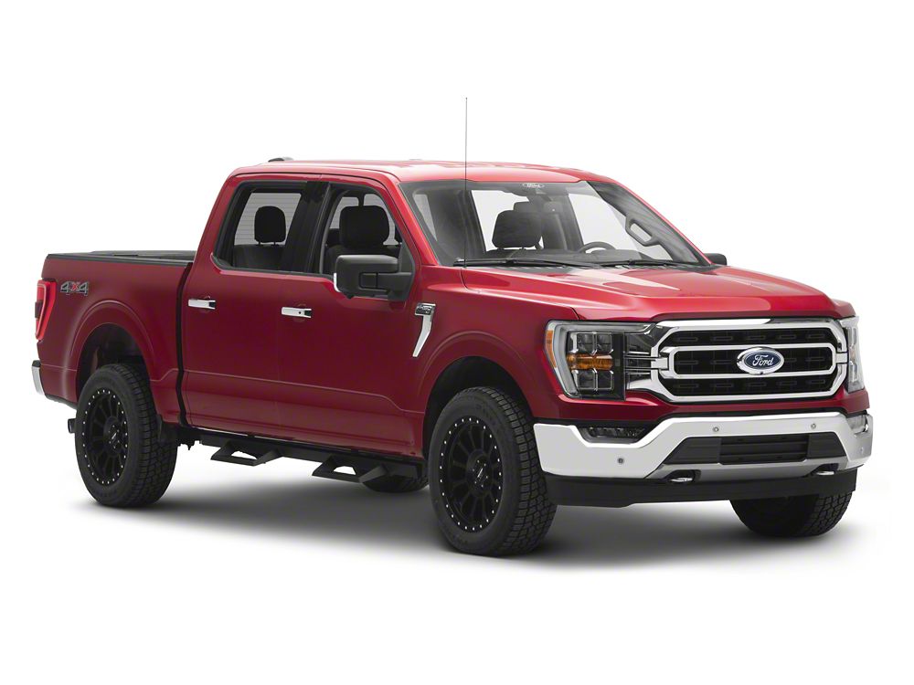 Barricade Canyon Drop Steps; Textured Black (15-25 F-150 SuperCrew)