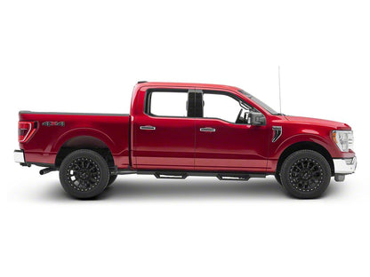 Barricade Canyon Drop Steps; Textured Black (15-25 F-150 SuperCrew)