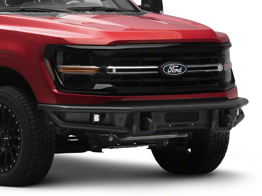 Barricade HD4 Tubular Front Bumper with LED Fog Lights (24-26 F-150, Excluding Raptor)
