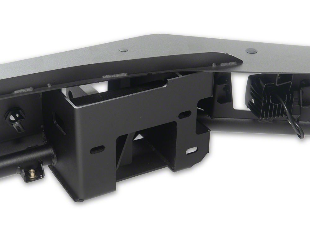 Barricade HD4 Tubular Front Bumper with LED Fog Lights (24-26 F