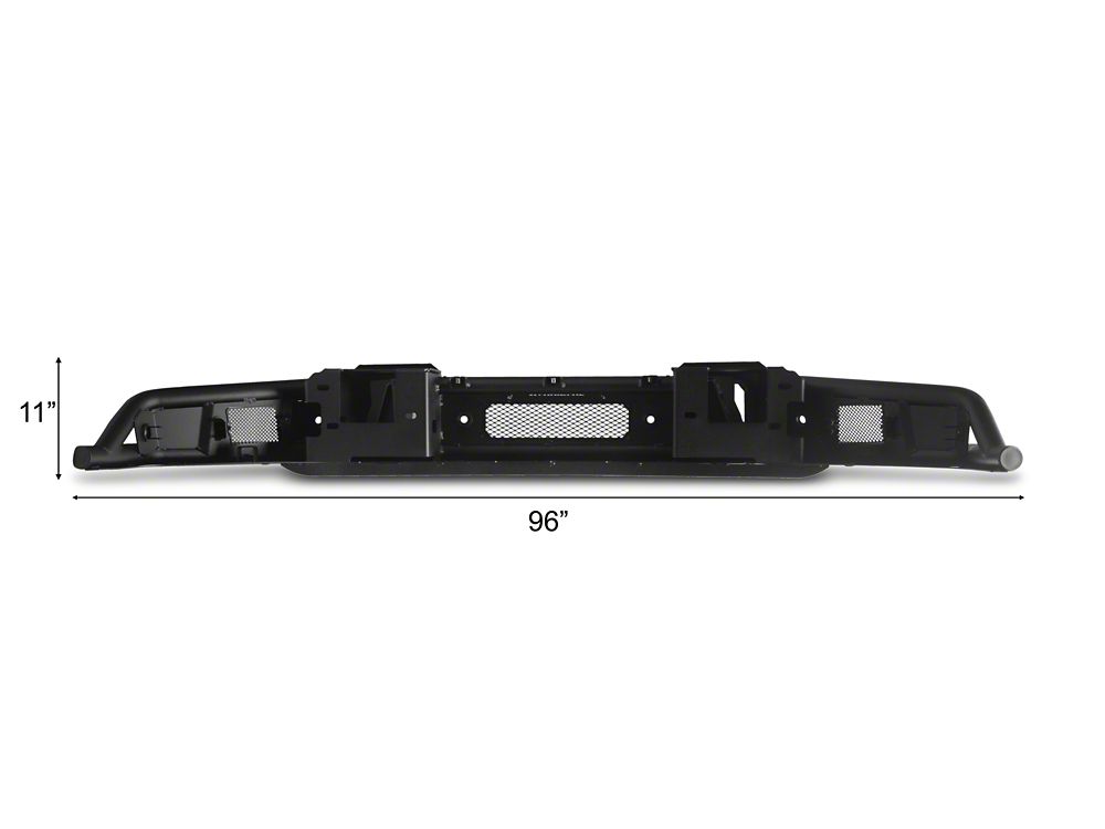 Barricade HD4 Tubular Front Bumper with LED Fog Lights (24-26 F-150, Excluding Raptor)
