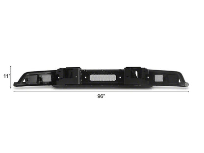Barricade HD4 Tubular Front Bumper with LED Fog Lights (24-26 F-150, Excluding Raptor)