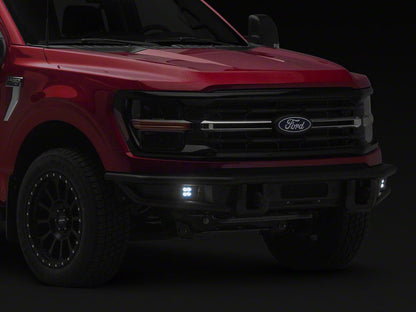 Barricade HD4 Tubular Front Bumper with LED Fog Lights (24-26 F-150, Excluding Raptor)