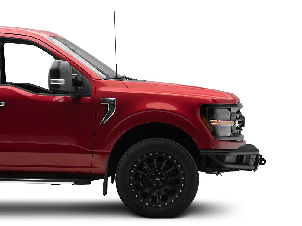 Barricade HD4 Tubular Front Bumper with LED Fog Lights (24-26 F-150, Excluding Raptor)
