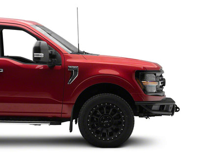 Barricade HD4 Tubular Front Bumper with LED Fog Lights (24-26 F-150, Excluding Raptor)