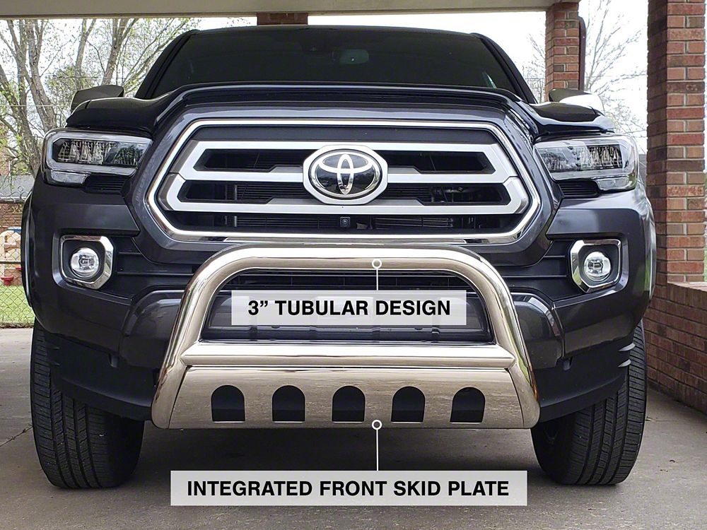 Barricade 3-Inch Bull Bar; Stainless Steel (16-23 Tacoma)