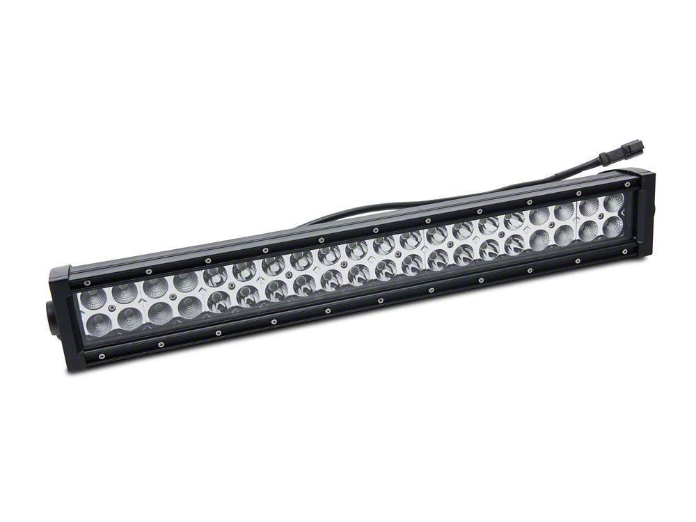 Barricade 3.50-Inch Bull Bar with Skid Plate and 20-Inch Dual Row LED Light Bar; Black (05-15 Tacoma)