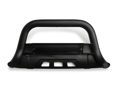 Barricade 3.50-Inch Bull Bar with Skid Plate and 20-Inch Dual Row LED Light Bar; Black (16-23 Tacoma)