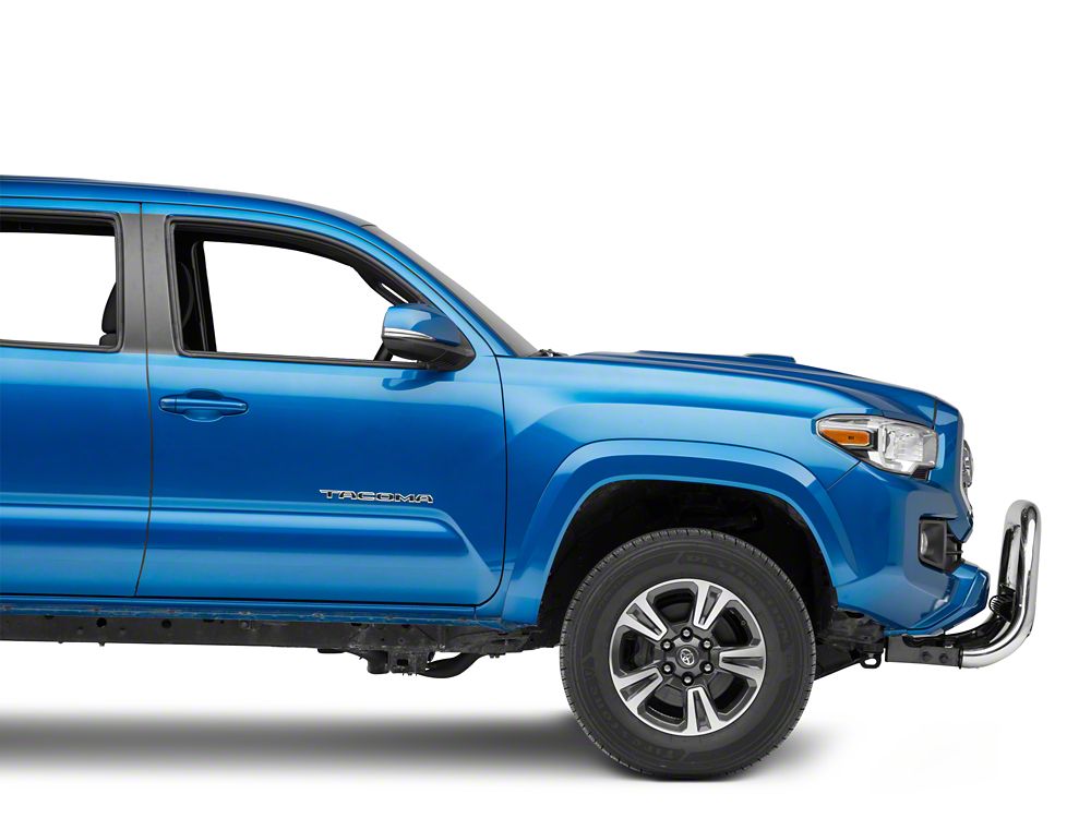Barricade 3.50-Inch Bull Bar with Skid Plate and 20-Inch Dual Row LED Light Bar; Stainless Steel (16-23 Tacoma)