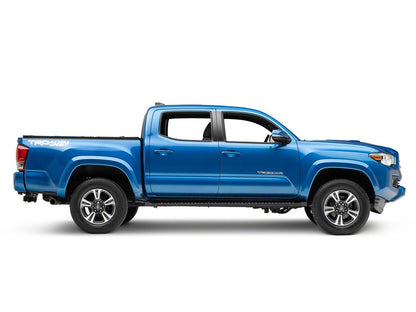 Barricade Rattler Steel Running Boards; Black (05-23 Tacoma Double Cab)