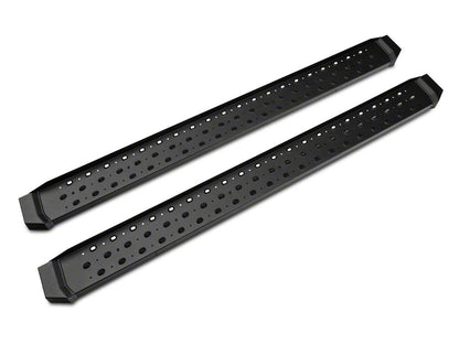 Barricade Rattler Steel Running Boards; Black (05-23 Tacoma Double Cab)