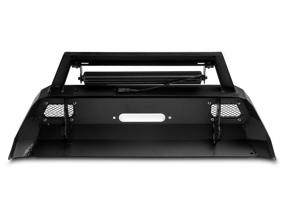 Barricade HD Stubby Front Bumper with Winch Mount and 20-Inch Single Row LED Light Bar (12-15 Tacoma)