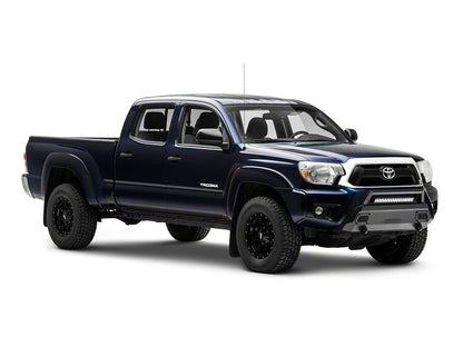 Barricade HD Stubby Front Bumper with Winch Mount and 20-Inch Single Row LED Light Bar (12-15 Tacoma)