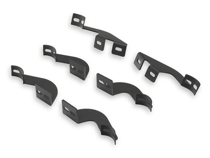 Barricade Tubular Drop Steps; Fine Textured Black (05-23 Tacoma Double Cab)