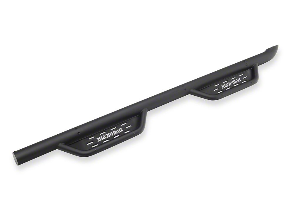 Barricade Tubular Drop Steps; Fine Textured Black Finish (24-25 Tacoma Double Cab)