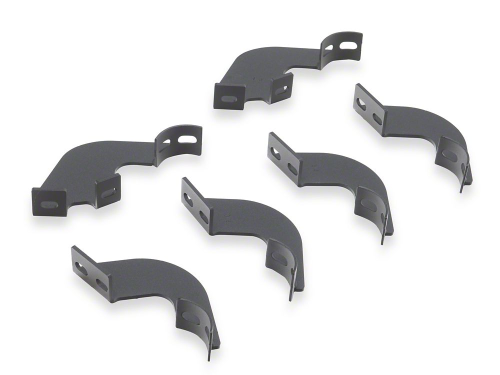 Barricade Tubular Drop Steps; Fine Textured Black Finish (24-25 Tacoma Double Cab)