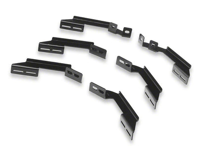 Barricade Rattler Steel Running Boards; Fine Texture Black (24-25 Tacoma Double Cab)